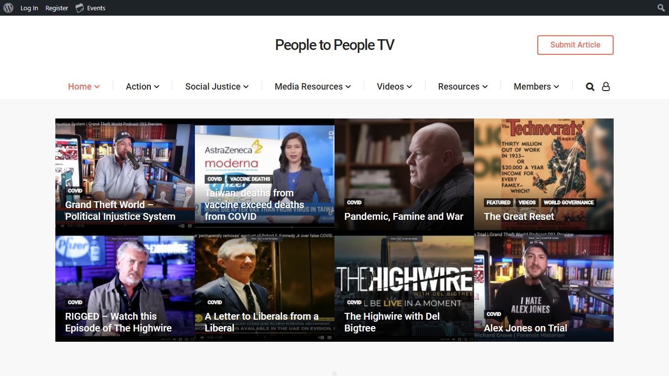 People to People TV – Media Music Messages for the People